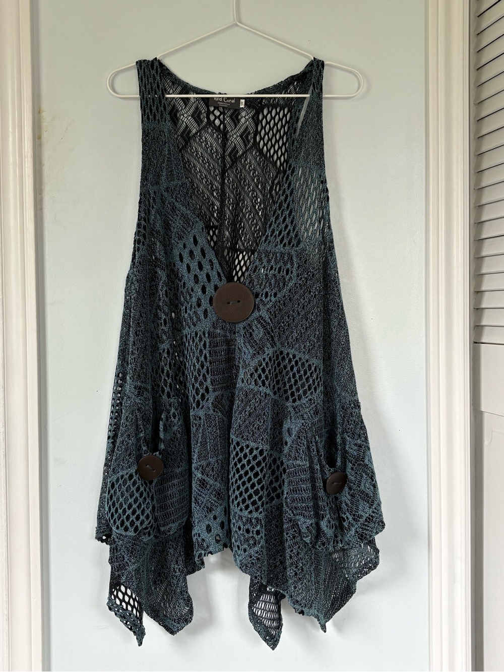 turquoise fairycore crochet coverup